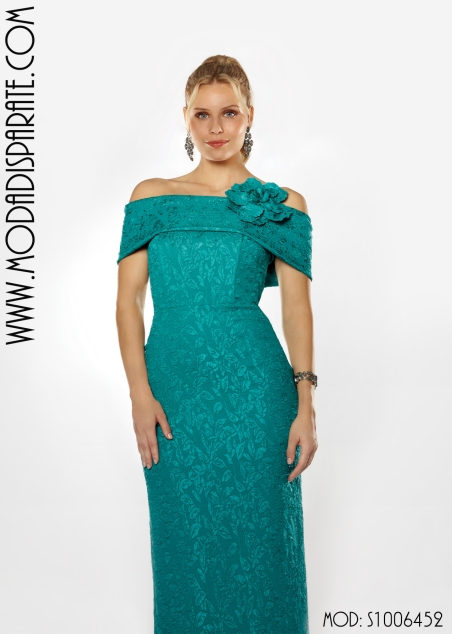 VESTIDO FIESTA LARGO  MULTIPOSICIONAL SOBREFALDA PALABRA DE