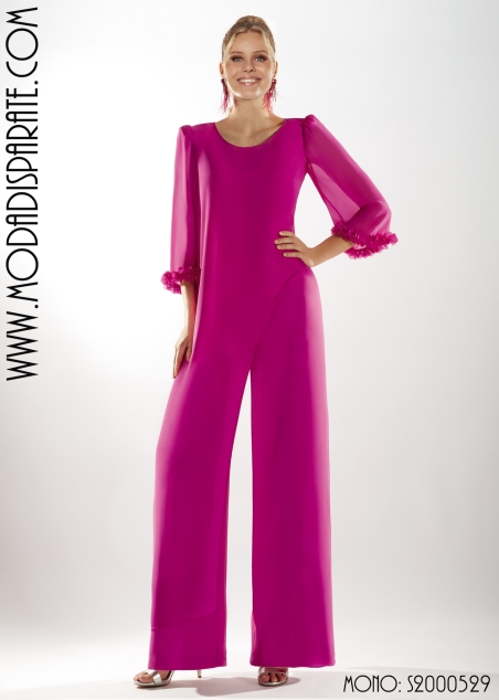 MONO FIESTA CON SOBREPEIEZA CASACA ASIMETRICA