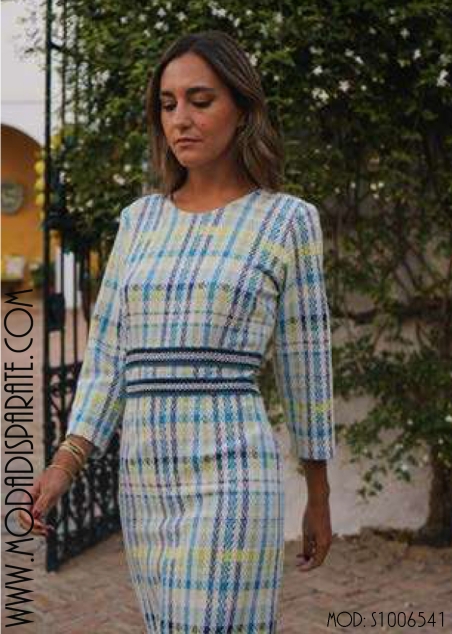 VESTIDO REY CHANEL MIDI MANGA FRANCESA