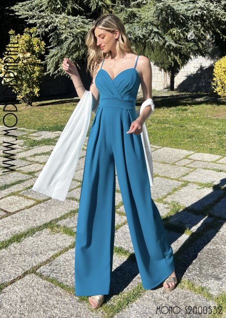 MONO FIESTA LICRA ESCOTE PICO TIRANTES