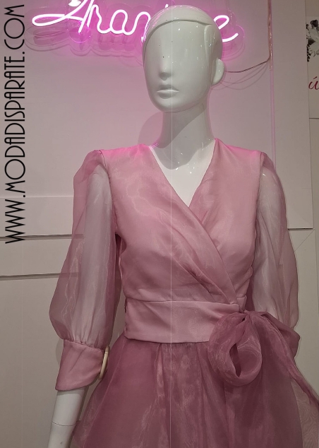 CJTO. 2 PIZAS PANTALON AMERICANA BIELASTICO Y ORGANZA