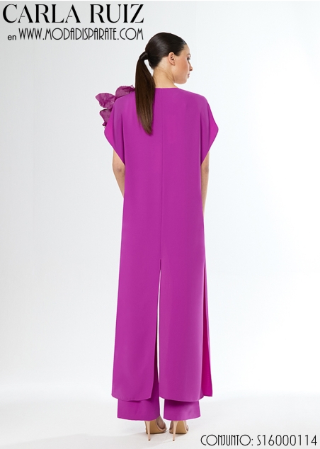 CJTO. 3 PIEZAS PNATALÓN BLUSA Y LEVITA M/ CORTA 100% POLIEST