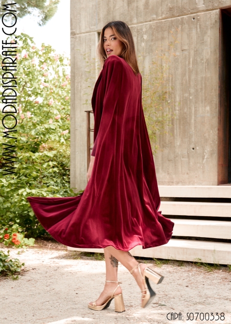 CAPA LARGA TERCIOPELO