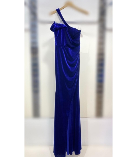 VESTIDO FIESTA SATINADO EVASE ESCOTE CORAZON M/ CORTA 2