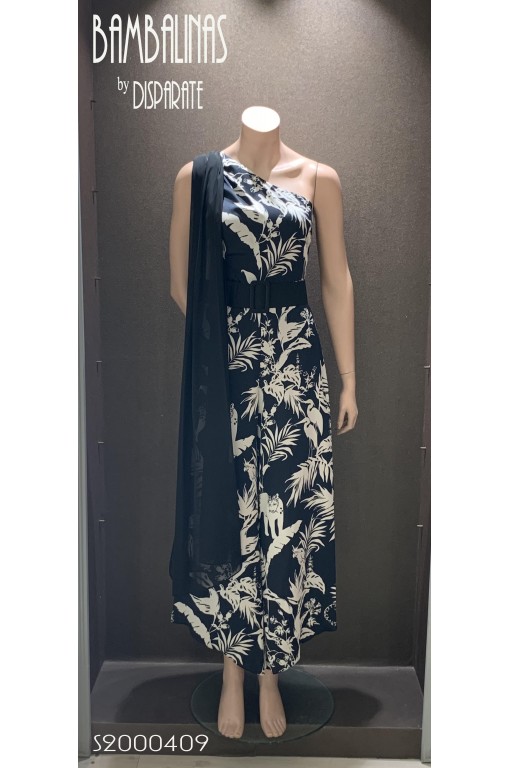 MONO CORTO CULOT ASIMETRICO ESTAMPADO SIN MANGAS BETZZIA ( O¨DIVINE) - 1 2
