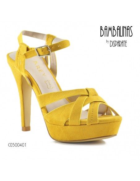 SANDALIA PLATAFORMA PALA TIRAS CRUZADAS PLANTA PIEL AZAREY - 1