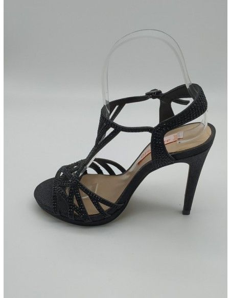 SANDALIA FIESTA ALTURA TACÓN 10,5 Cm. D´ANGELA - 1