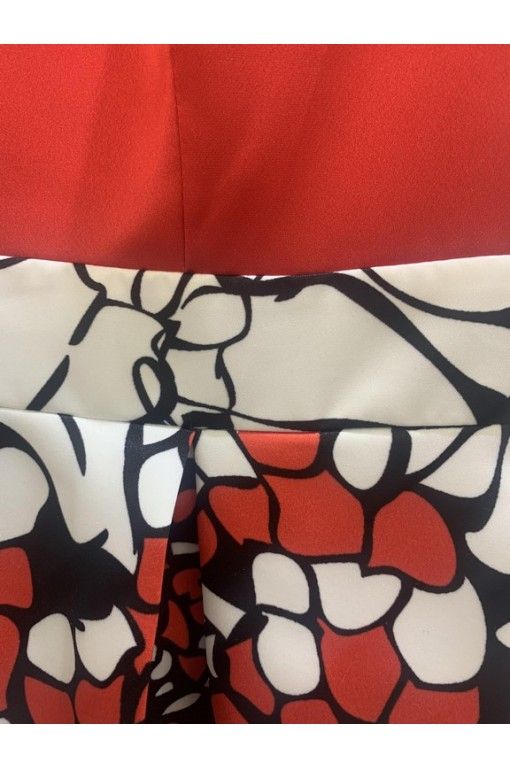 VESTIDO"TERESA"FIESTA CORTO FALDA VUELO ESTAMPADA COKER - 1 2