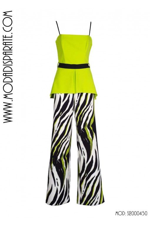 MONO"SEUL" FIESTA  PALABRA DE HONOR CUERPO LISO PANTALON EST RINASCIMENTO - 1 2