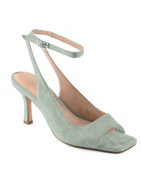 ZAPATO"BUDAPEST"TACON DESTALONADO TIRA TOBILLO PLANTA PIEL