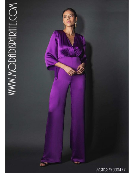 MONO"ÓMICRON"FIESTA SATEN MANGA LARGA