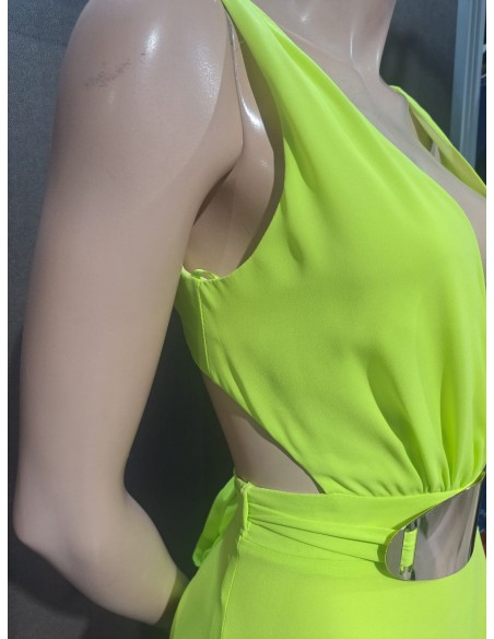VESTIDO"FINESTRAT"VESTIDO LARGO FIESTA GASA ESCOTE CRUZADO E
