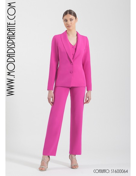 CJTO."ANA"CONJ. TRES PIEZAS PANTALON CHALECO AMERICANA MANGA