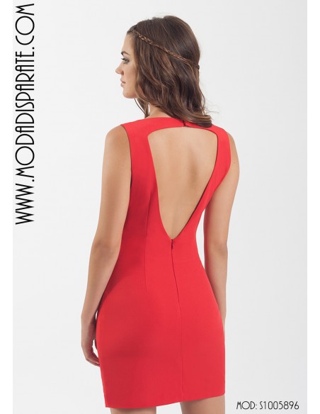 VESTIDO"ALICIA"MINI ESCOTE CADENA