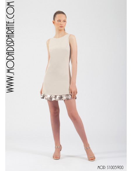 VESTIDO"MARINA" MINI PAILLET