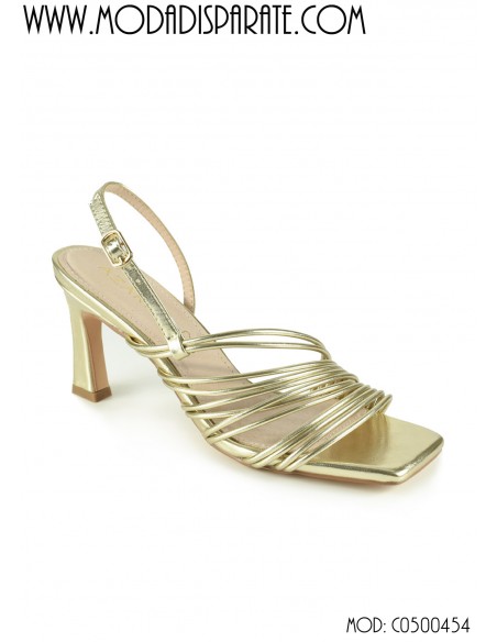 SANDALIA 7,5CM TACON, PLANTA PIEL