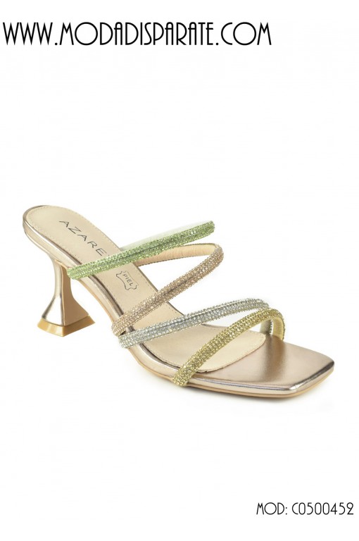 SANDALIA 7,5CM TACON STRASSPLANTA PIEL 2