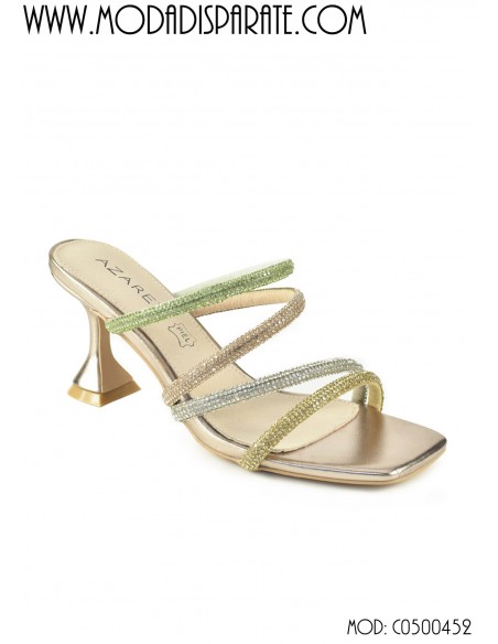 SANDALIA 7,5CM TACON STRASSPLANTA PIEL