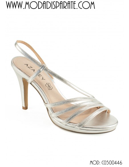 SANDALIA  CON PLATAFORMA"10CM TACON 2 PLATAFORMA"TIRAS PLANT