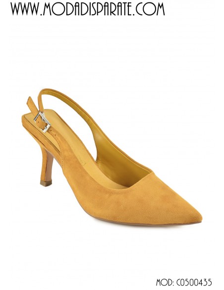 ZAPATO SALÓN"9 CM TACON"DESTALONADO PLANTA PIEL