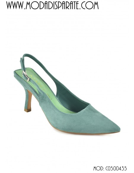 ZAPATO SALÓN"9 CM TACON"DESTALONADO PLANTA PIEL