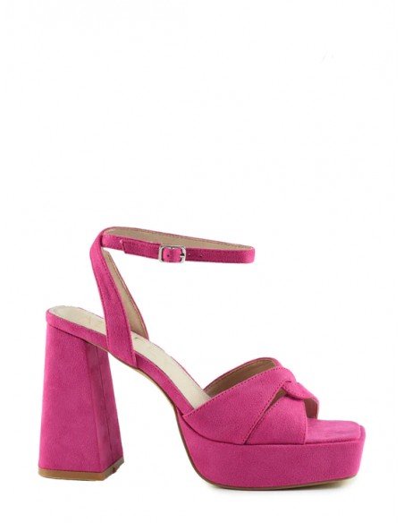 SANDALIA 13CM TACON 3,5 PLATAFORMA PLANTA PIEL