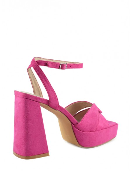 SANDALIA 13CM TACON 3,5 PLATAFORMA PLANTA PIEL