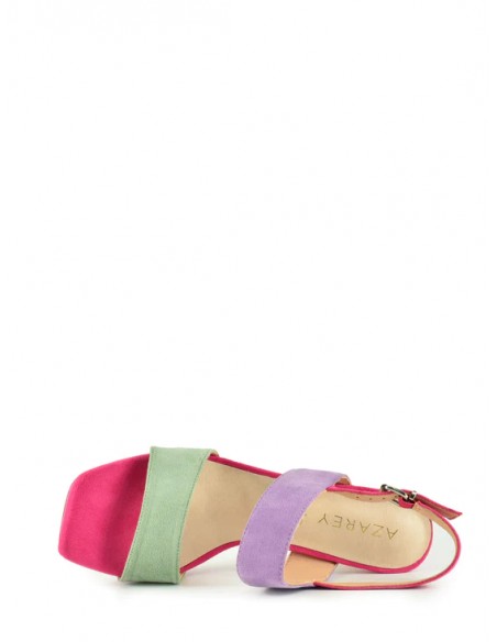 SANDALIA"9 CMTACON"PLATAFORMA DOSTIRAS MULTICOLOR