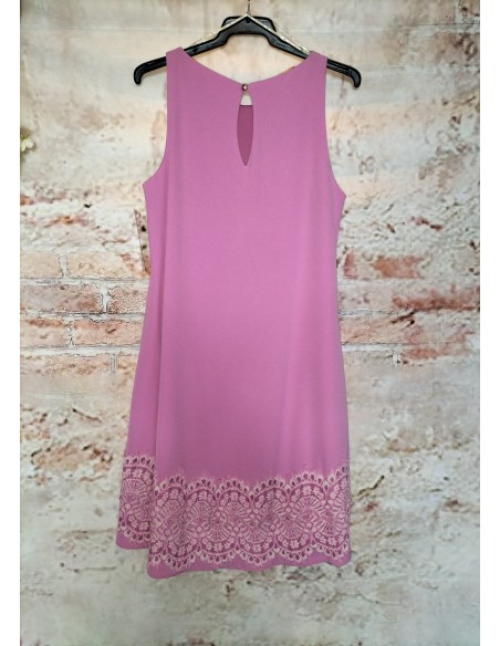 VESTIDO CORTO TIRANTES BAJO ENCAJE